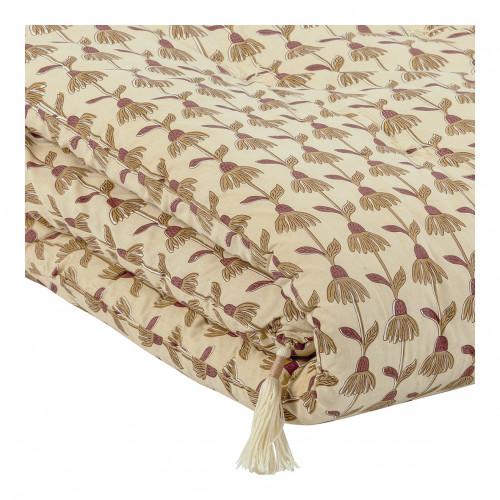Blanc D'ivoire Futon DAPHNÉ En Coton - 180 X 80 Cm - Beige