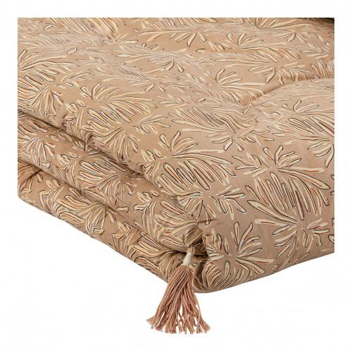 Blanc D'ivoire Futon SOLINA En Coton - 180 X 80 Cm - Rose