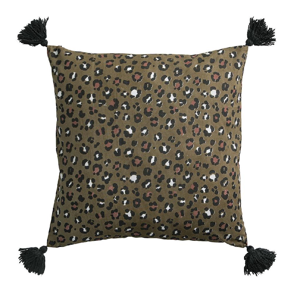 blanc d'ivoire Housse de coussin BAGHEERA - Bronze - 50 x 50 cm