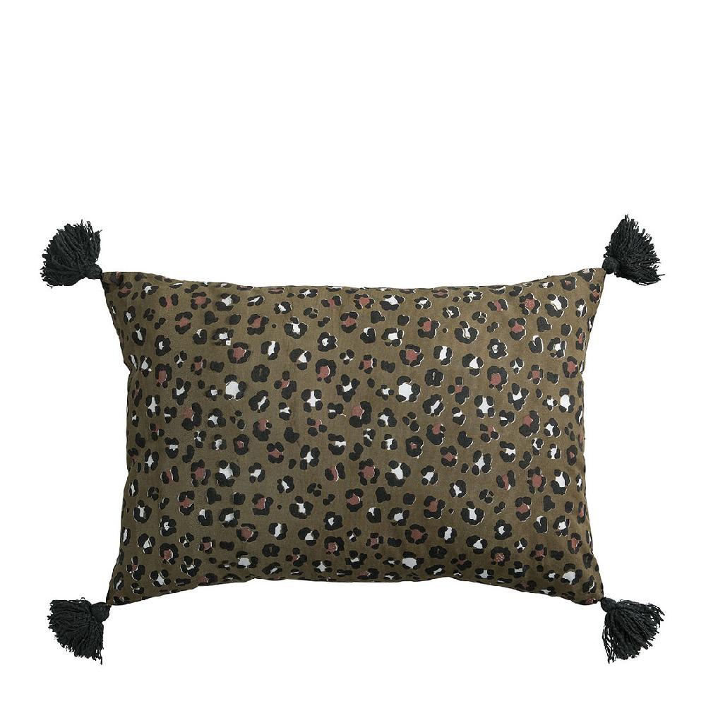 blanc d'ivoire Housse de coussin BAGHEERA - Bronze - 60 x 40 cm
