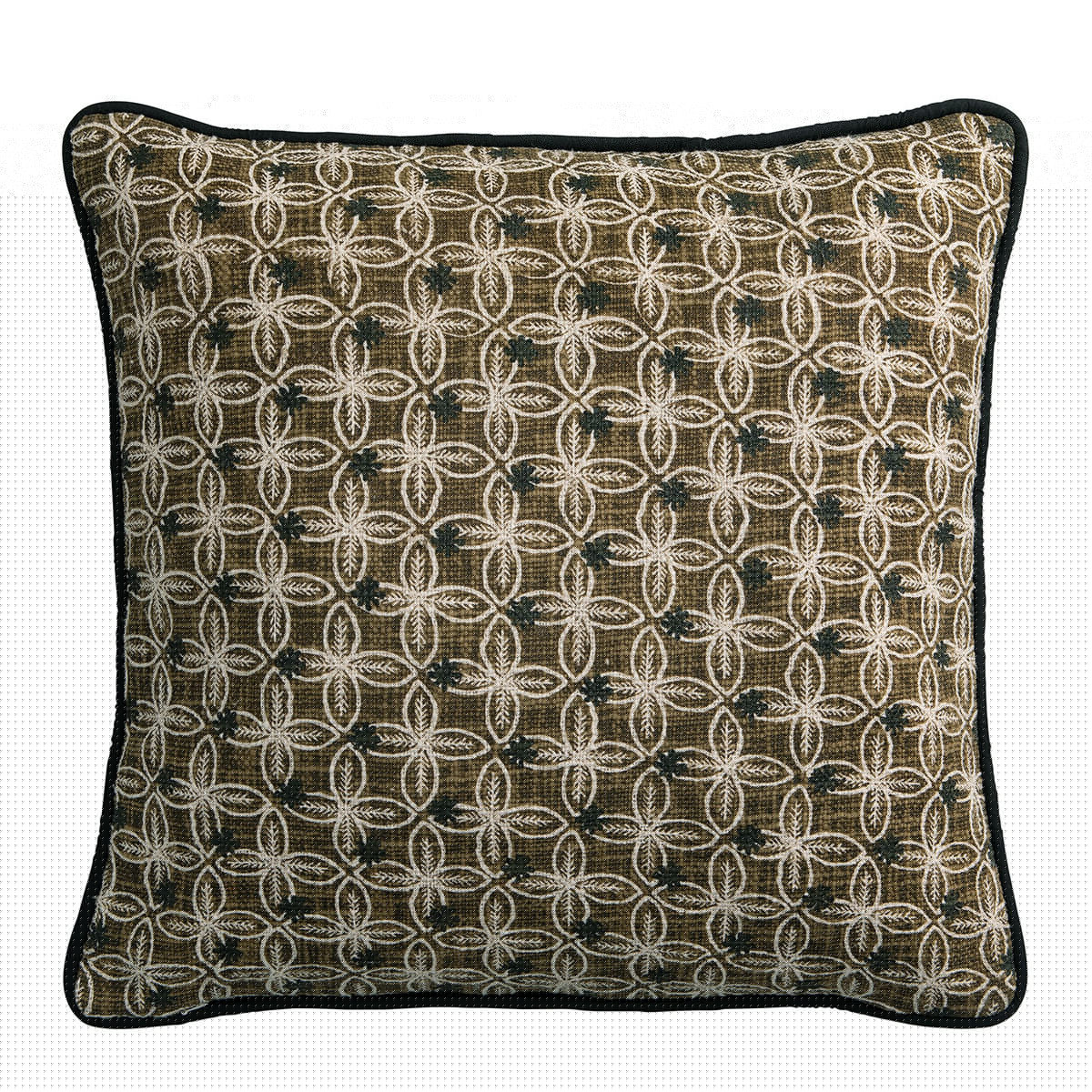 blanc d'ivoire Housse de coussin CHANDRA - Bronze - 50 x 50 cm