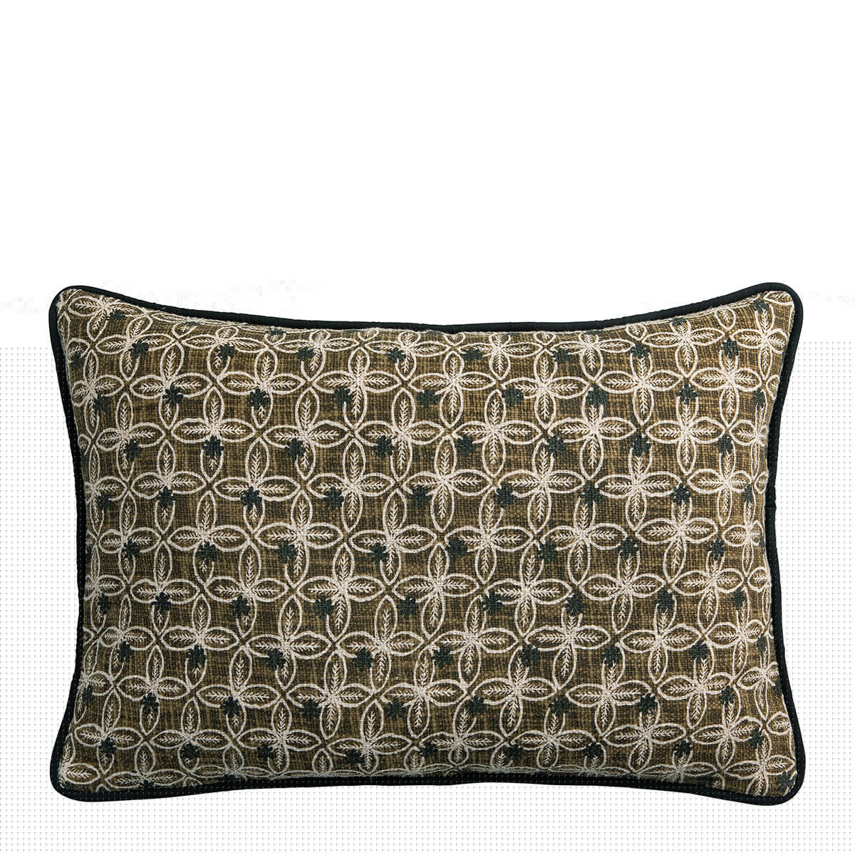 blanc d'ivoire Housse de coussin CHANDRA - Bronze - 60 x 40 cm