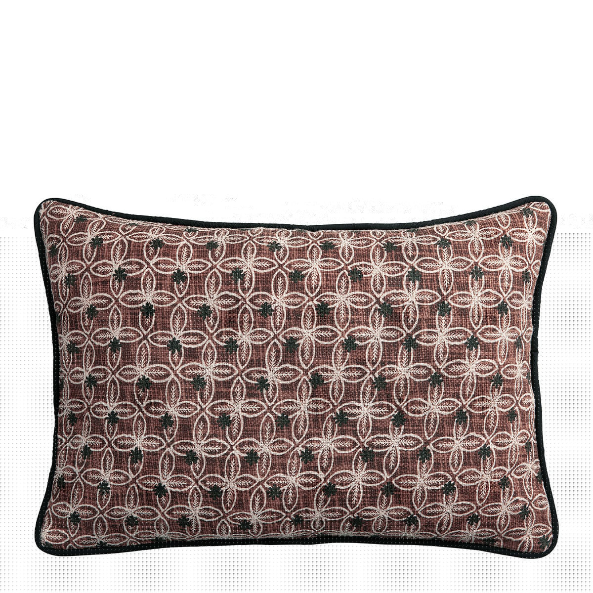 blanc d'ivoire Housse de coussin CHANDRA - Rose - 60 x 40 cm