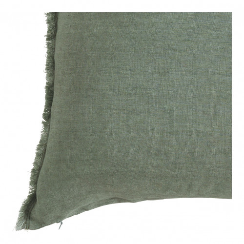 Blanc D'ivoire Housse De Coussin CHLOÉ En Lin Lavé - Céladon - 50 X 50 Cm
