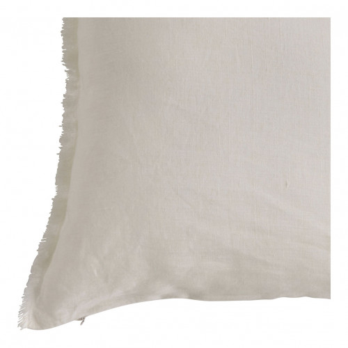 Blanc D'ivoire Housse De Coussin CHLOÉ En Lin Lavé - Ivoire - 50 X 50 Cm