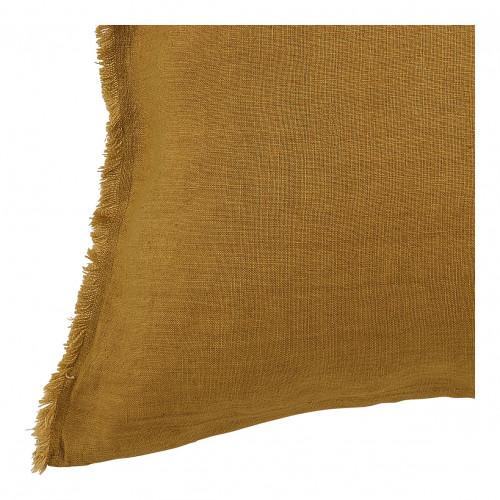 Blanc D'ivoire Housse De Coussin CHLOÉ En Lin Lavé - Safran - 60 X 40 Cm