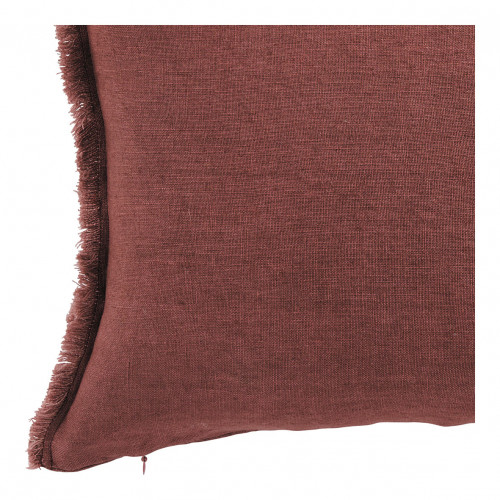 Blanc D'ivoire Housse De Coussin CHLOÉ En Lin Lavé - Terracotta - 30 X 40 Cm