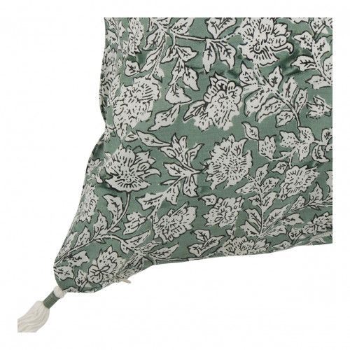 Blanc D'ivoire Housse De Coussin ÉDEN En Coton - Céladon - 60 X 40 Cm