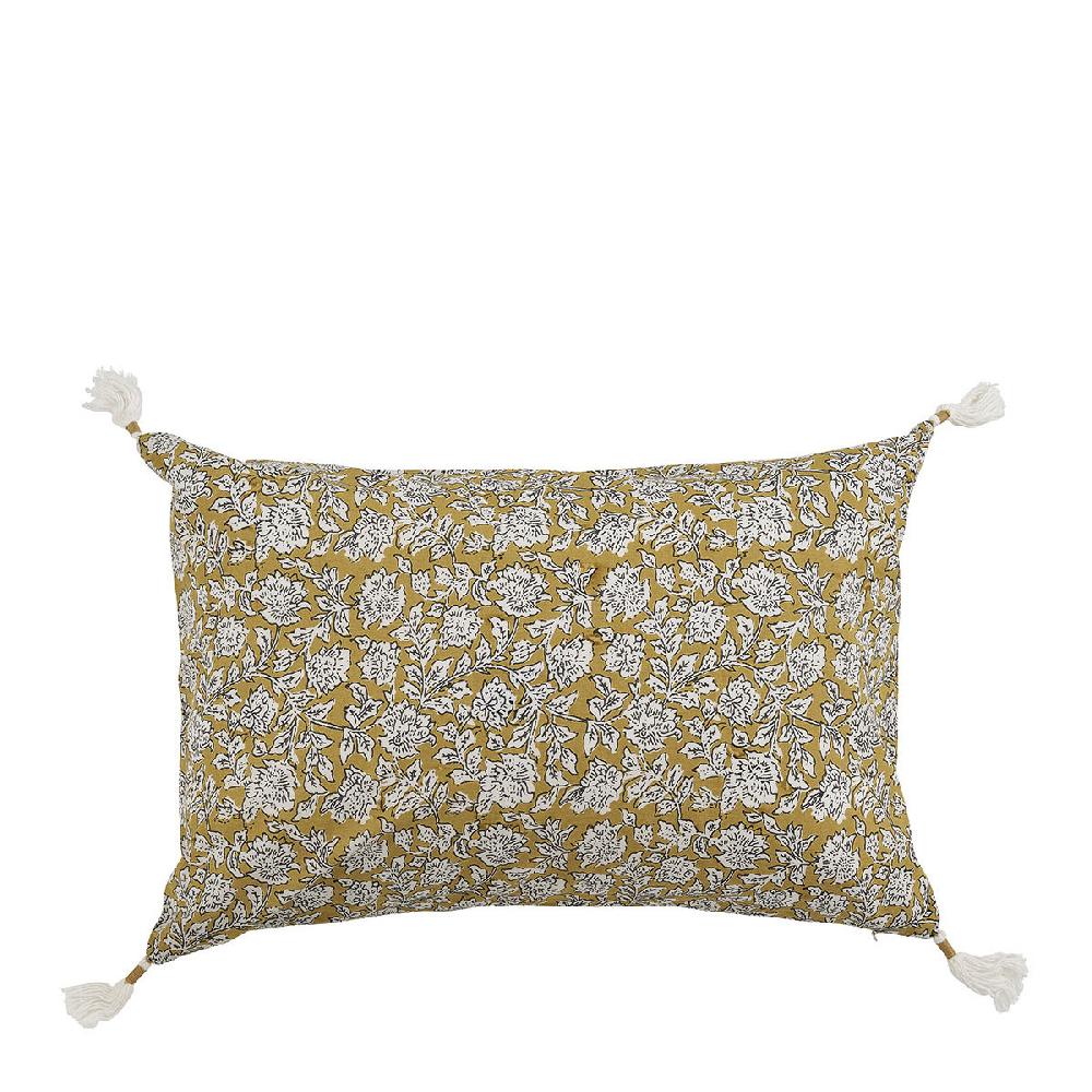 blanc d'ivoire Housse de coussin ÉDEN en coton - Safran - 60 x 40 cm blanc d'ivoire Housse de coussin ÉDEN en coton - Safran - 60 x 40 cm