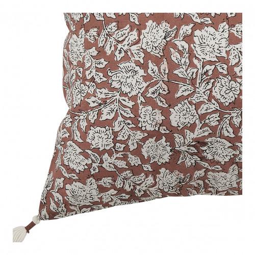 Blanc D'ivoire Housse De Coussin ÉDEN En Coton - Terracotta - 60 X 40 Cm
