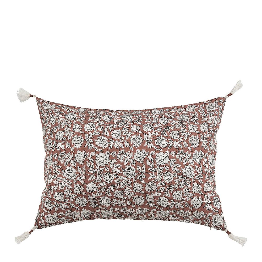 blanc d'ivoire Housse de coussin ÉDEN en coton - Terracotta - 60 x 40 cm