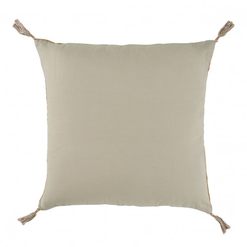 Blanc D'ivoire Housse De Coussin MATTÉO En Velours De Coton - Abricot - 50 X 50 Cm