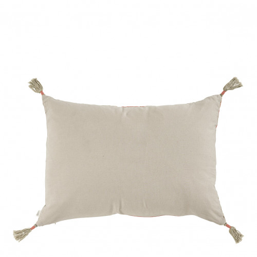 Blanc D'ivoire Housse De Coussin MATTÉO En Velours De Coton Et Lin - Blush - 60 X 40 Cm