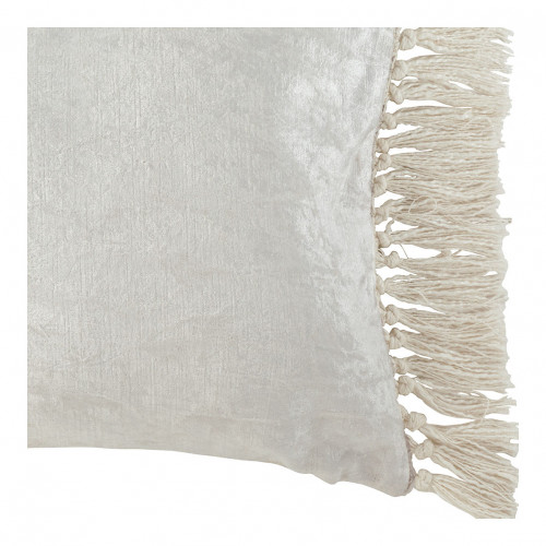 Blanc D'ivoire Housse De Coussin PAULA En Velours Irisé - Blanc - 50 X 50 Cm