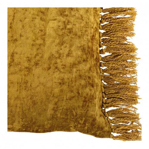 Blanc D'ivoire Housse De Coussin PAULA En Velours Irisé - Bronze - 50 X 50 Cm