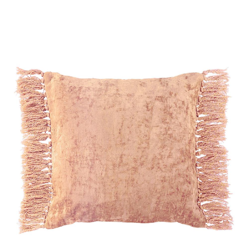 blanc d'ivoire Housse de coussin PAULA en velours irisé - Rose - 50 x 50 cm