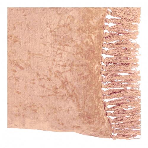 Blanc D'ivoire Housse De Coussin PAULA En Velours Irisé - Rose - 60 X 40 Cm