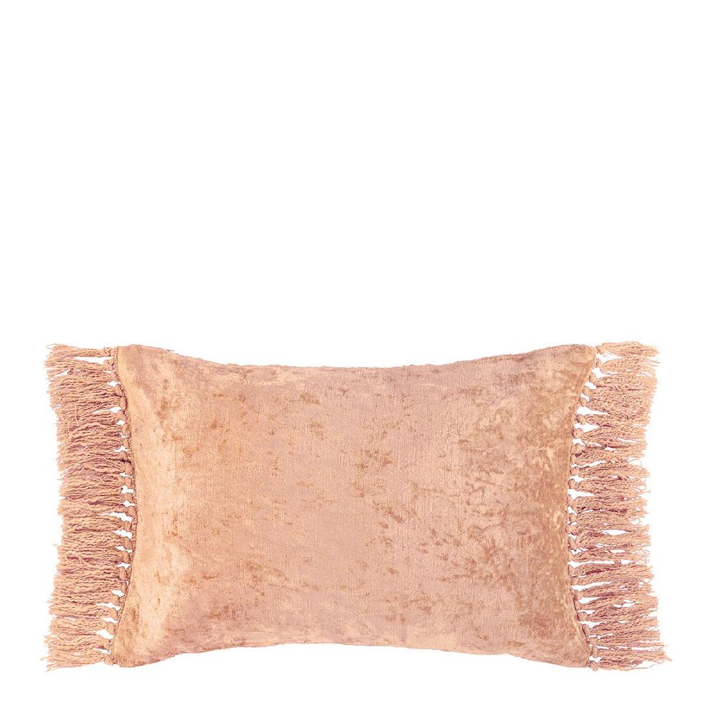 blanc d'ivoire Housse de coussin PAULA en velours irisé - Rose - 60 x 40 cm