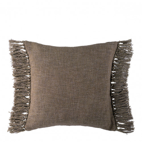Blanc D'ivoire Housse De Coussin PAULA En Velours Irisé - Taupe - 50 X 50 Cm