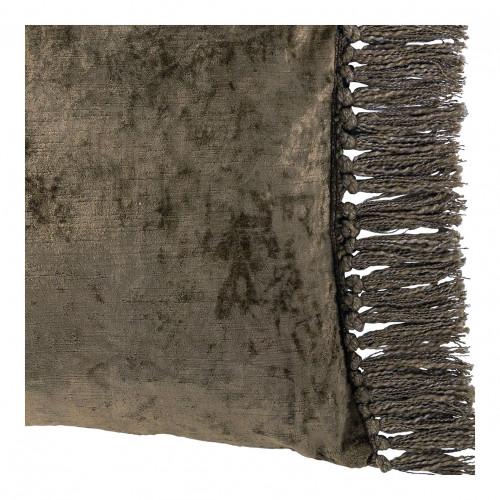 Blanc D'ivoire Housse De Coussin PAULA En Velours Irisé - Taupe - 60 X 40 Cm