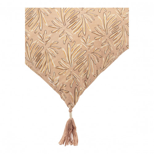 Blanc D'ivoire Housse De Coussin SOLINA En Coton - Rose - 50 X 50 Cm