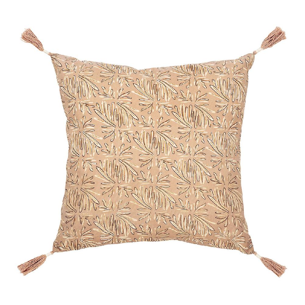 blanc d'ivoire Housse de coussin SOLINA en coton - Rose - 50 x 50 cm