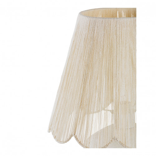 Blanc D'ivoire Lampe NORA En Papier Mâché - Abat-jour En Jute - ø 38 X 52 Cm