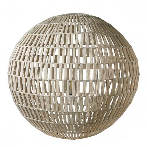 Blanc D'ivoire Lampe SPHÈRE En Jute - Grand Modèle - ø 70 Cm