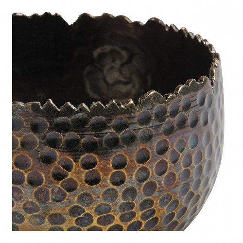 Blanc D'ivoire Photophore TEYRAN Laiton Oxydé - Petit Modèle