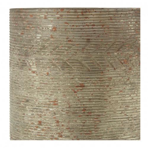 Blanc D'ivoire Photophore Vase Eden Doré Antique Mat
