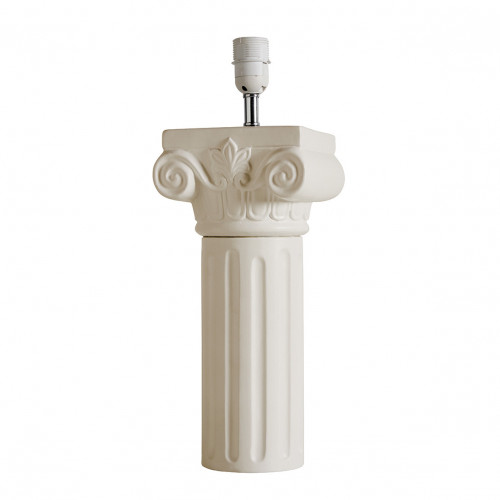 Blanc D'ivoire Pied De Lampe COLONNE - Beige - Grand Modèle