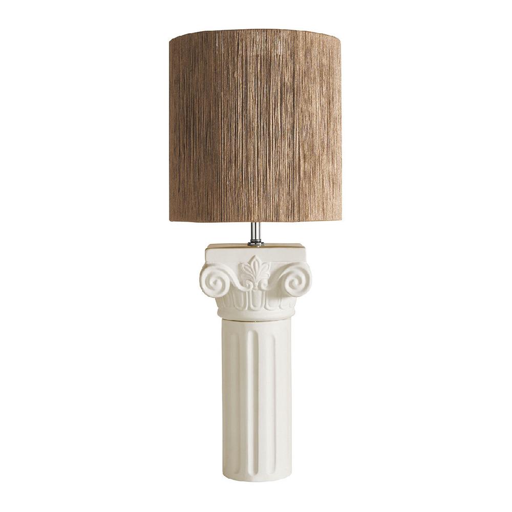 blanc d'ivoire Pied de lampe COLONNE - Beige - Grand modèle