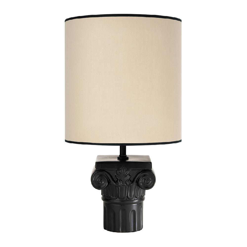 blanc d'ivoire Pied de lampe COLONNE - Noir - Petit modèle