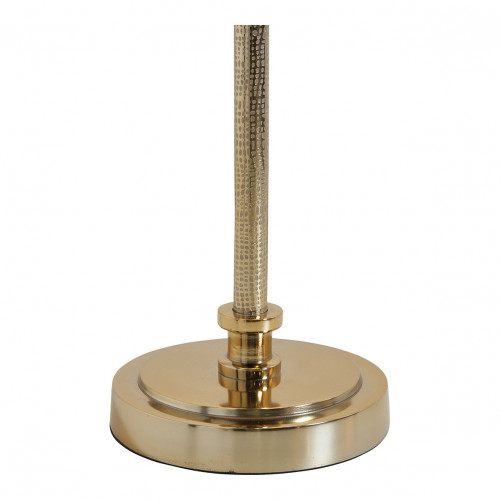 Blanc D'ivoire Pied De Lampe JULIETTE En Métal Doré - ø 16 X 57 Cm