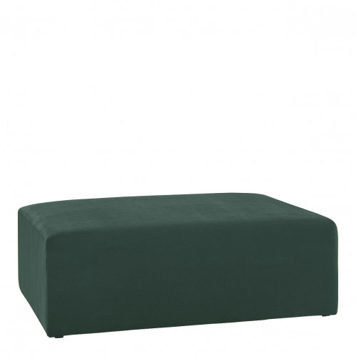Blanc D'ivoire Pouf LOU En Velours De Coton Pour Canapé LOU - Vert Forêt