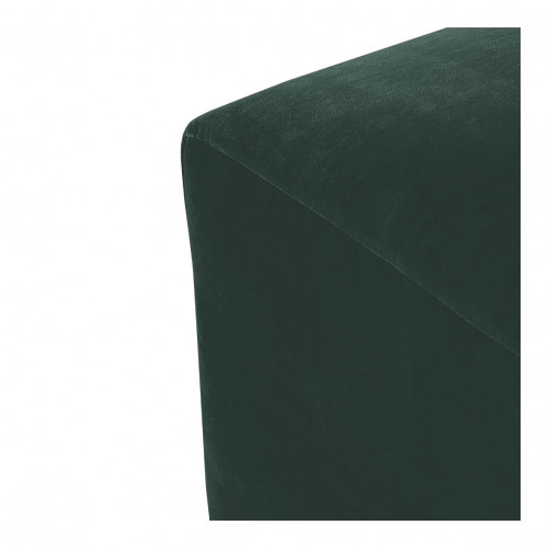 Blanc D'ivoire Pouf LOU En Velours De Coton Pour Canapé LOU - Vert Forêt