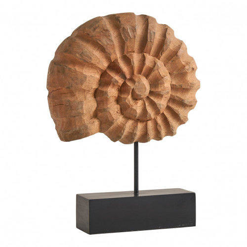 Blanc D'ivoire Statue COQUILLAGE En Manguier Et Métal