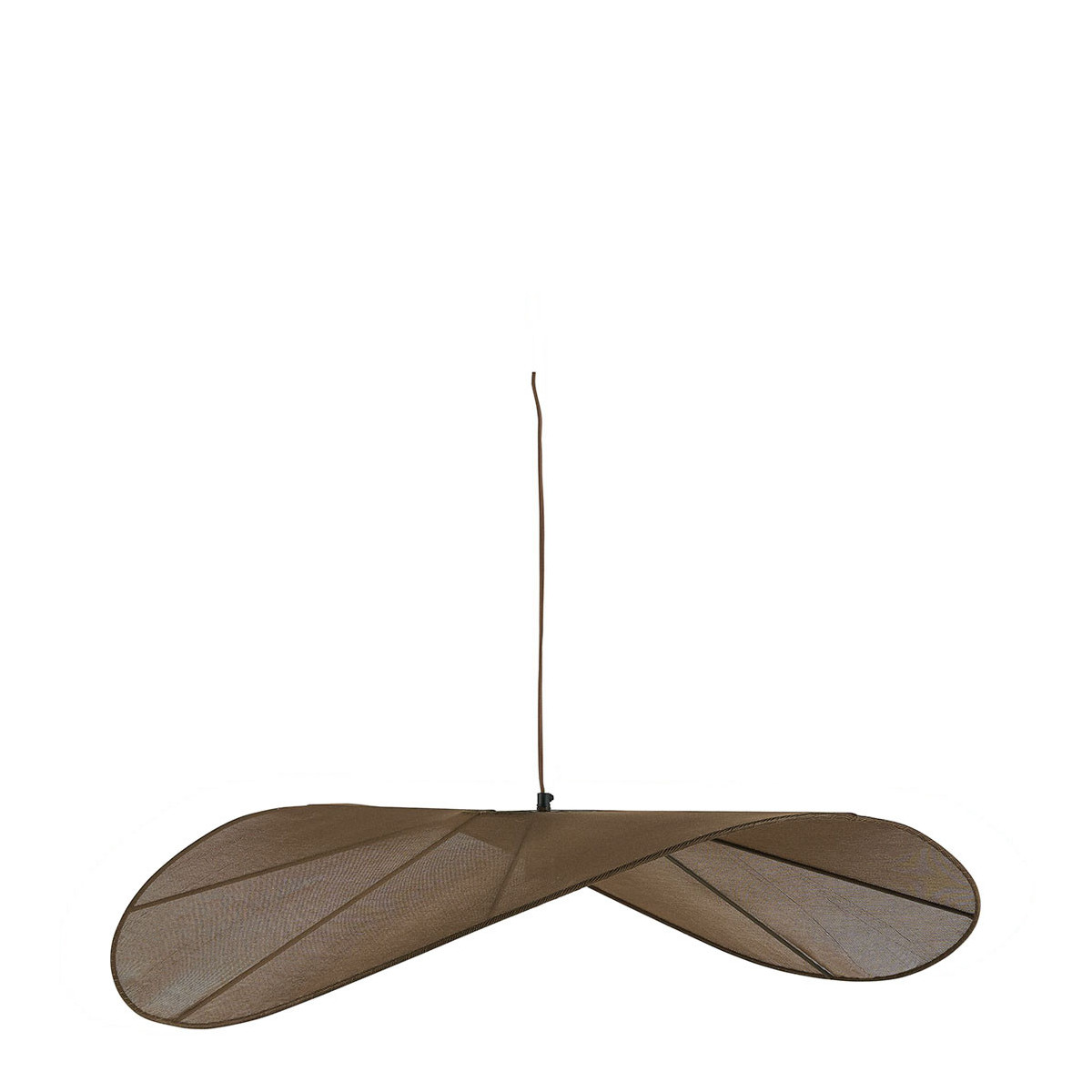 blanc d'ivoire Suspension ALBA en tissage brun - ø 90 cm