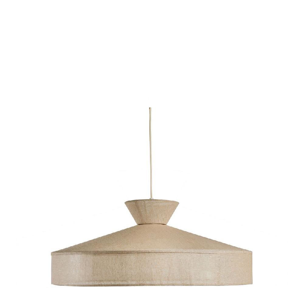 blanc d'ivoire Suspension CAPELINE en toile de jute - Petit modèle - ⌀ 70 cm