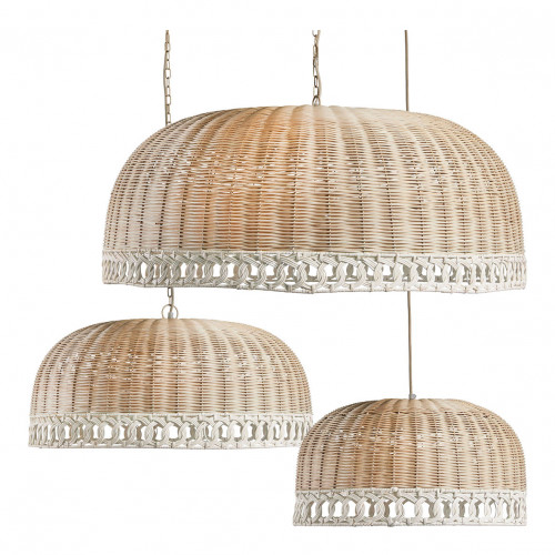 Blanc D'ivoire Suspension JOSÉPHINE En Rotin - Grand Modèle - ⌀ 86 Cm