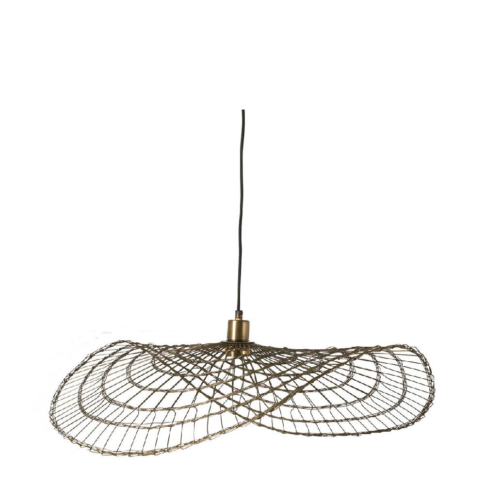 blanc d'ivoire Suspension MAHA en métal finition bronze - 75 cm