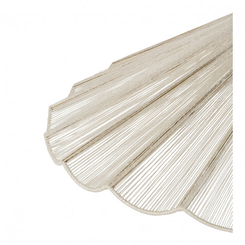Blanc D'ivoire Suspension MARGUERITE En Jute Blanche Et Métal - ø 90 Cm
