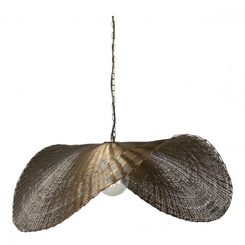 Blanc D'ivoire Suspension ORIA En Métal Finition Bronze - 100 Cm