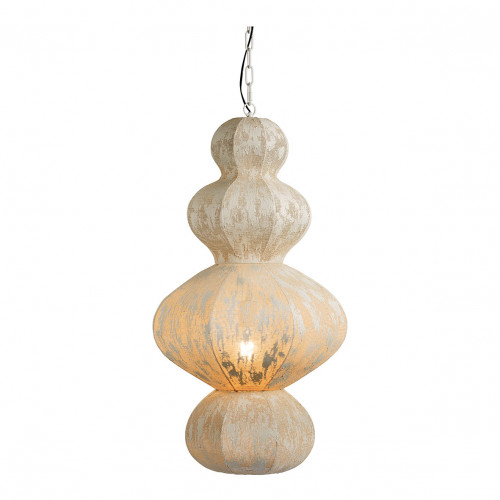 Blanc D'ivoire Suspension SORA En Tissu Et Métal - Crème - ø 49 X 84 Cm