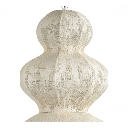 Blanc D'ivoire Suspension SORA En Tissu Et Métal - Crème - ø 49 X 84 Cm