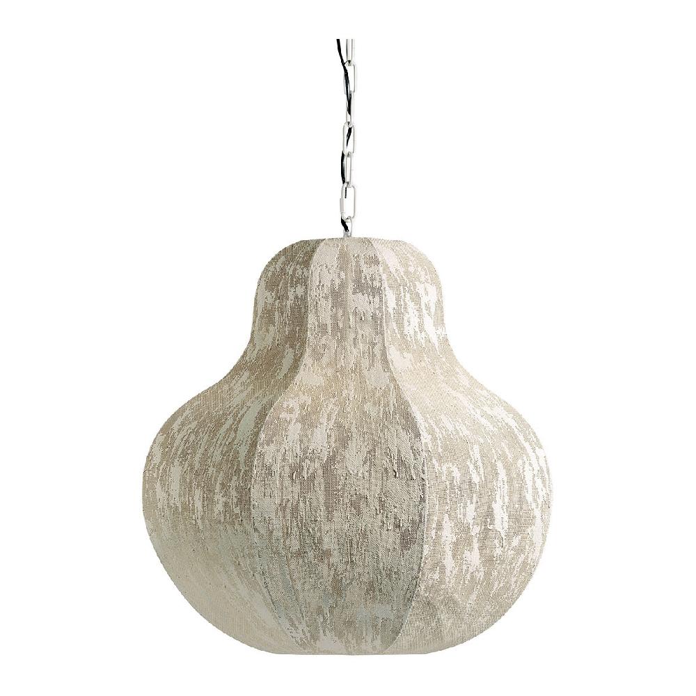 blanc d'ivoire Suspension SORA en tissu et métal - Crème - ø 60 x 56 cm