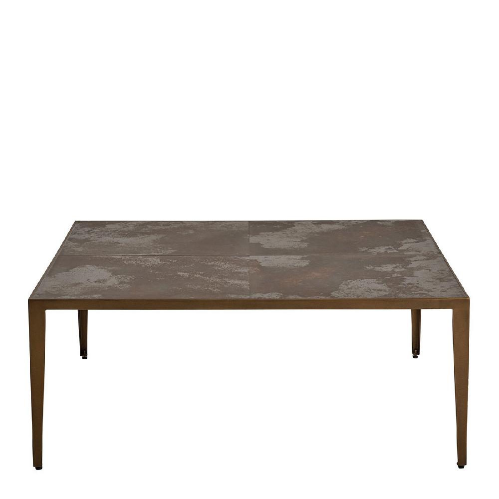 blanc d'ivoire Table basse GIULIA en céramique et métal