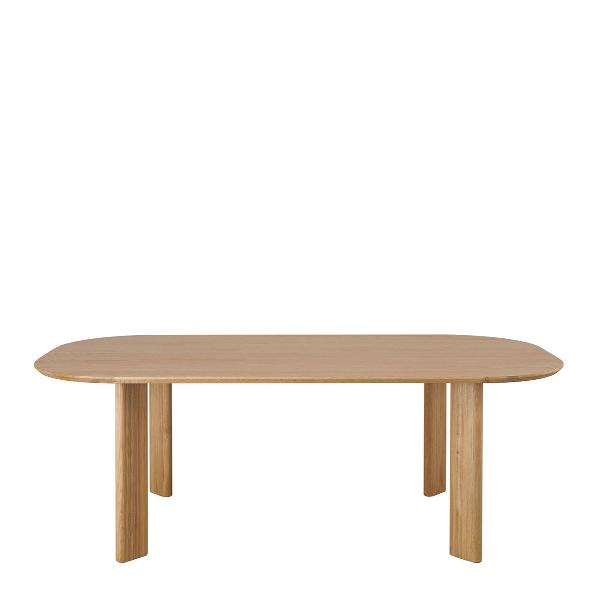 blanc d'ivoire Table SIMONA en chêne clair - 220 x 110 x 75 cm