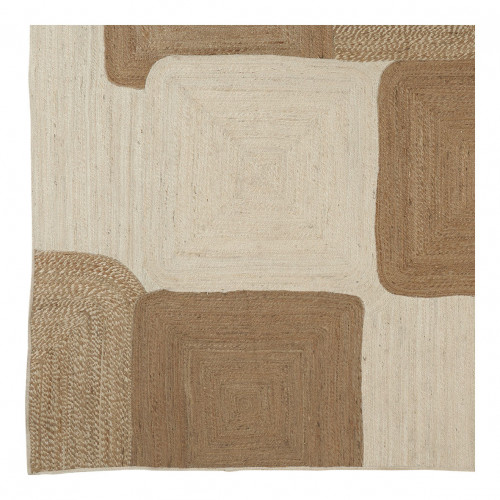 Blanc D'ivoire Tapis JOKO En Jute - Naturel Et Blanc - 300 X 200 Cm