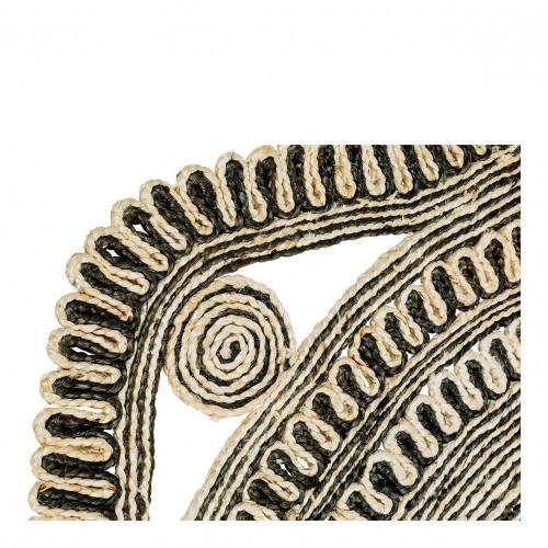 Blanc D'ivoire Tapis KISHI En Jute - Blanc Et Noir - 200 X 300 Cm